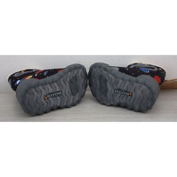Bogs 72276I-009 Baby Boys Sz 4 Black Multi B-Moc Space Snow Boots - Picture 4 of 11